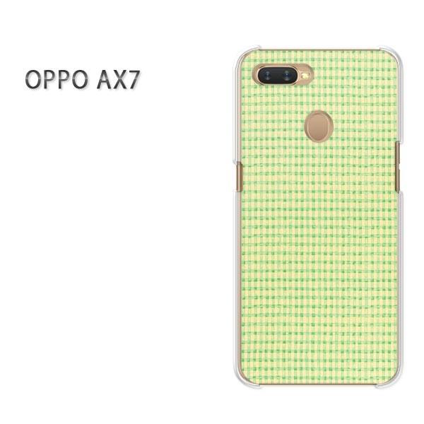 AX7 ケース カバー OPPO 楽天モバイル デザイン ゆうパケット送料無料チェック(グリーン)/...