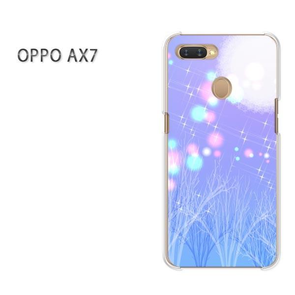 AX7 ケース カバー OPPO 楽天モバイル デザイン ゆうパケット送料無料冬・シンプル・雪(紫)...