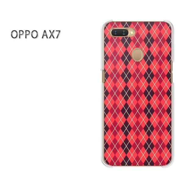 AX7 ケース カバー OPPO 楽天モバイル デザイン ゆうパケット送料無料チェック・アーガイル(...