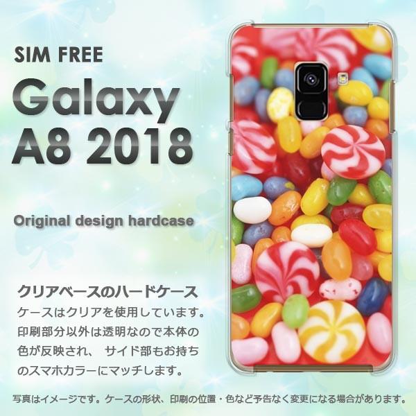 Galaxy A8 2018 ケース ゆうパケット送料無料 ギャラクシー スイーツ・キャンディー(赤...