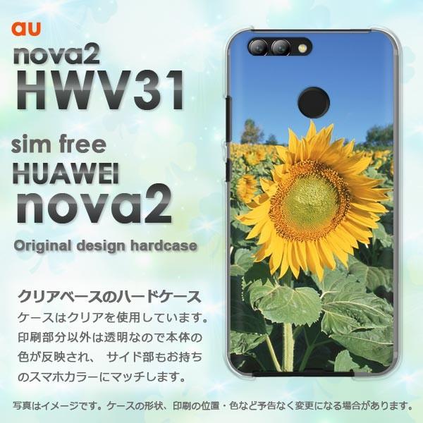 nova2 ケース カバー HWV31 HUAWEI デザイン ゆうパケ送料無料 夏・シンプル・ひま...