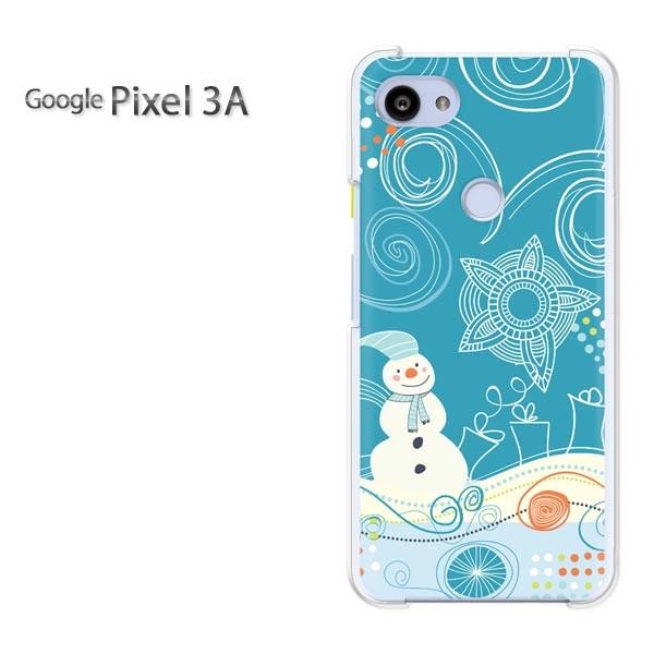 ケース Google Pixel 3A デザイン ハードケース ゆうパケ送料無料 雪だるま231/p...