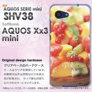 ゆうパケ送料無料 AQUOS SERIE mini SHV38 AQUOS Xx3 mini アクオス ハードケース スマホ スイーツ・ケーキ(赤・黄)/shv38-pc-new0655