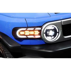 FJ クルーザー LED ヘッド ライト 流れる ウインカー VLAND