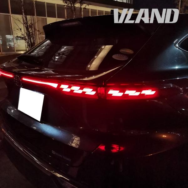 VLAND 80系 ハリアー ハリアーハイブリッド LEDテールランプ ウインカー視認性向上 流れる...
