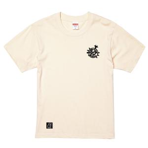 カブトヌシ プリントTシャツ　アイボリー ユニセックス　S.M.L.XL　スタジオ黒木コラボ　クロスカブ　ホンダ カブ イベントにもいかが？！｜tomutaun