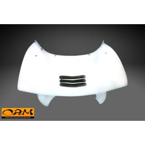 ORM製 ヤマハ TZR50 RSタイプ アッパーカウル FRP カウル 白ゲル 当時