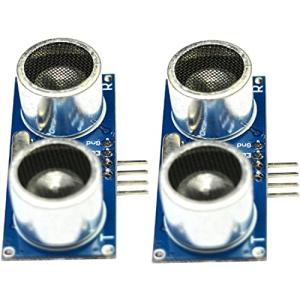Rasbee 2個 超音波距離モジュール HC-SR04 超音波センサー