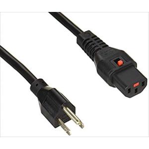 エイム電子 抜け防止 ロック電源ケーブル NEMA5-15P/IEC-C13 Lock 1m 電気定格:12A/125V PSE対応 APW12-5-