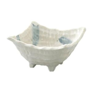 カネ定製陶 四ツ足 さざなみ 3.6鉢