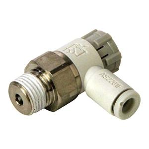 SK11 スピードコントローラ エルボタイプ 4mmホース用 R1/8 AS2201F-01-04SA