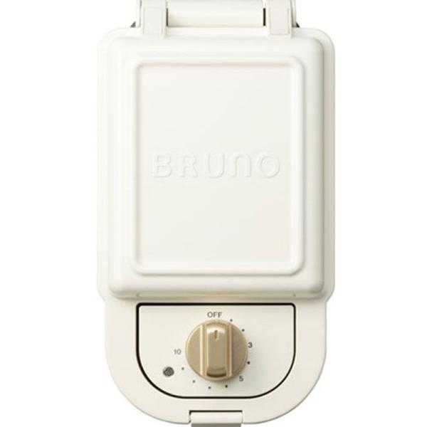 ブルーノ BRUNO ホットサンドメーカー 耳まで焼ける 電気 シングル ホワイト BOE043-W...