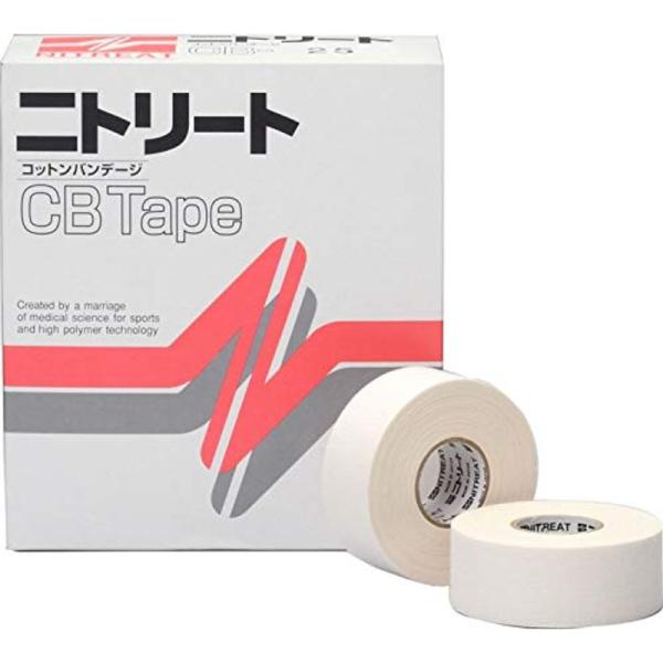 ニトリート(NITREAT) ニトリート テーピング CBテープ CB25 ホワイト(w) 25mm...