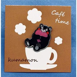 くまモンのハートピンバッチコーヒータイム