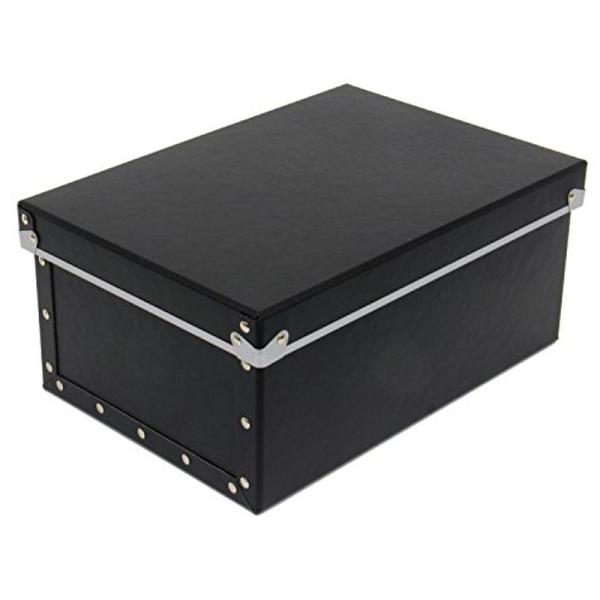 安達紙器 収納ケース 硬質パルプ ボックス フタ式 (幅25.5×奥行36×高さ16cm) PBF-...