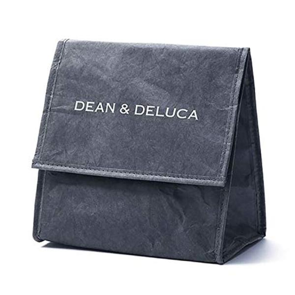 DEAN&amp;DELUCA ランチバッグ チャコールグレー 折りたたみ コンパクト 保冷バッグ チルドバ...