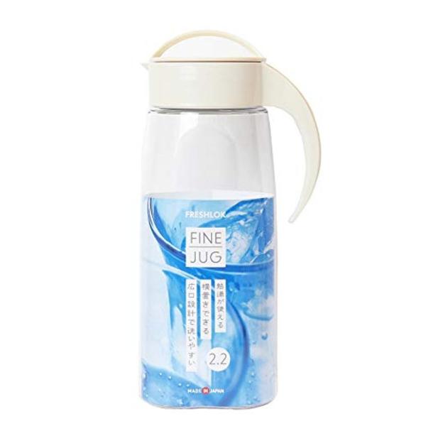 タケヤ化学工業 耐熱 冷水筒 ファインジャグ 2.2L ミルクホワイト