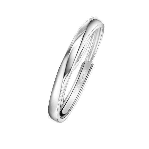 FANCIME プラチナ リング 指輪 Pt950 メンズリング 調節可能 婚約指輪 結婚指輪 輝き...