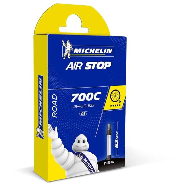 ミシュラン MICHELIN エアストップ チューブ 4個セット 700×18/25C(バルブ長52...