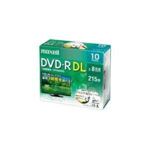 （まとめ） maxell DRD215WPE10S 8倍速対応DVD-R DL 215分 10枚パック ×2セット｜tomy-zone