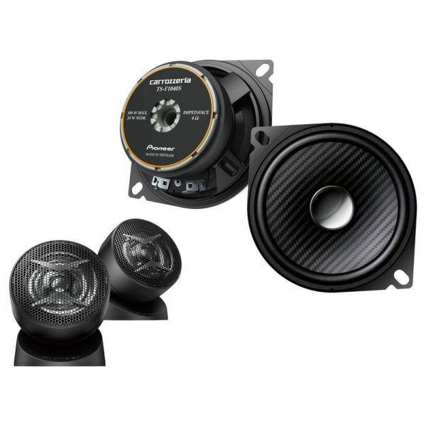 Pioneer パイオニア スピーカー TS-F1040S-2 10cm カスタムフィットスピーカー...