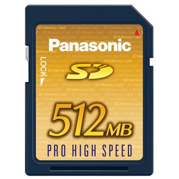 パナソニック SDメモリーカード512MB RP-SDK512J1A
