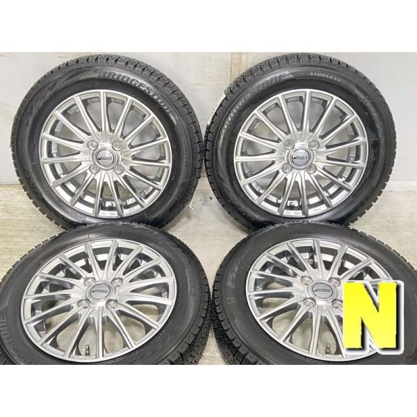 中古スタッドレスタイヤ4本セット ブリヂストン ブリザック VRX2 155/65R14 / RAC...