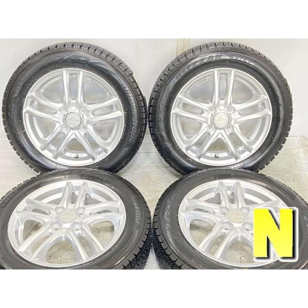 中古スタッドレスタイヤ4本セット ブリヂストン ブリザック VRX2 155/65R14 / LIN...