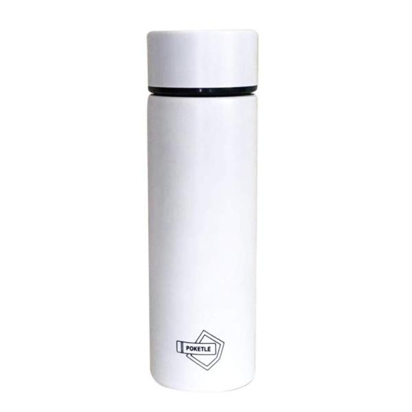 ポケトル 水筒 マグボトル スリムボトル 120mL ステンレス製 ホワイト