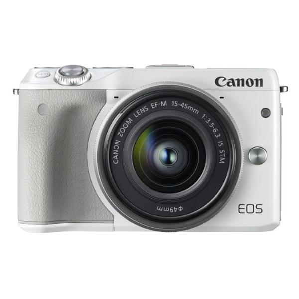 Canon ミラーレス一眼カメラ EOS M3 レンズキット(ホワイト) EF-M15-45mm F...