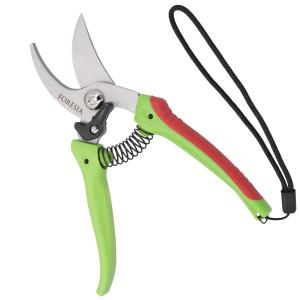 剪定ばさみ 軽量 錆びにくい ステンレス 草花や小枝のお手入れに ストラップ付き 剪定バサミ 剪定鋏 園芸用 枝きり 剪定 枝切り FORESIA フォレシア｜tomysshop