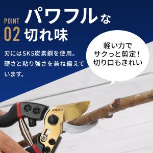 剪定ばさみ サクサク切れる 錆びにくい チタン...の詳細画像4
