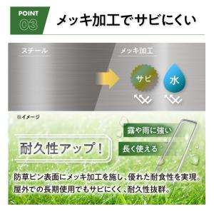 防草シート ピン セット 固定 雑草 人工芝 ...の詳細画像5