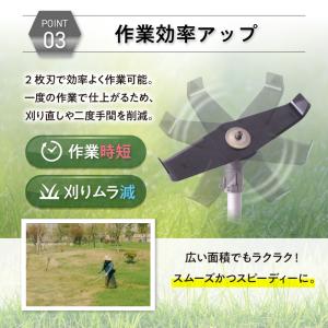 シュレッダーブレード 2枚刃 替刃 草刈り機 ...の詳細画像5