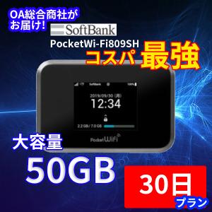 ポケットWi-Fi （ルーター） 50GB　大容量　30日プラン