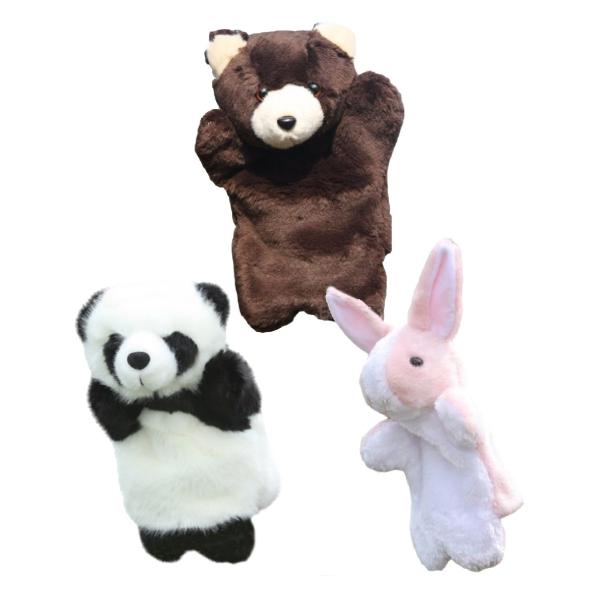 パペット ぬいぐるみ アニマル 保育園 幼稚園 動物 かわいい 人形 パーティー 飾り グッズ おも...