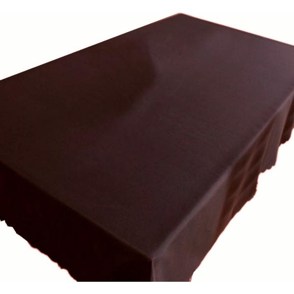 シンプル テーブルクロス 無地 ダークブラウン 長机用 家庭用 業務用 展示 販売会 ウエディング ...