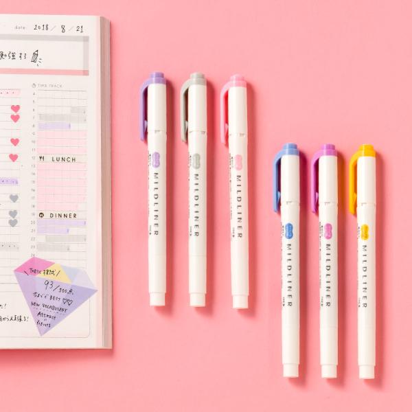 マイルドライナー　スタプラ部おすすめ3本セット スタディプランナー studyplanner 蛍光ペ...