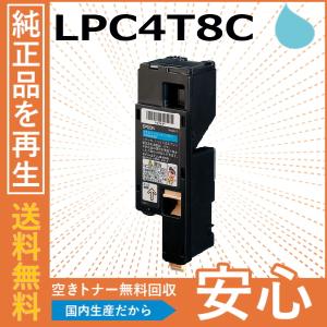 エプソン LPC4T8C シアン トナーカートリッジ 国産リサイクルトナー LP-S520 LP-S520C9 LP-S620 LP-M620F LP-M620FC9 LP-S620C9｜toner-cmon