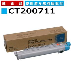 ゼロックスプリンター用純正トナーカートリッジ 大容量おまけドラムカートリッジ付き FUJIFILM（フジフイルム） (旧 富士ゼロックス) CT202682 シアン 純正