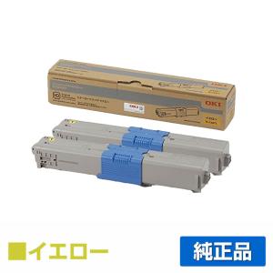 沖データ OKI TC-C4AY1トナーカートリッジ 黄2本/イエロー 純正 MC363dnw C332dnw 用トナー｜toner-sanko