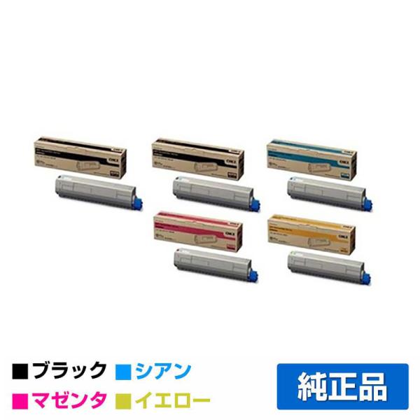 沖データ OKI TNR-C3LK2/C2/M2/Y2トナーカートリッジ 4色大容量/ブラック2本/...