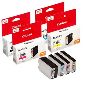 MAXIFY CANON 大容量 インクタンク PGI-1300XL 4色セット <ブラック