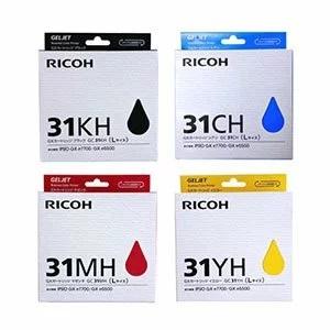 RICOH　GC21KH/CH/MH/YH　大容量　Lサイズ　純正インクカートリッジ　4色セット　リコー｜tonerlp