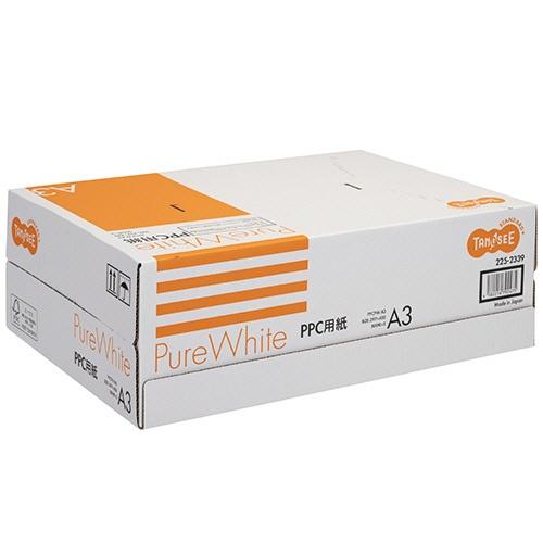 TANOSEE コピー用紙 PPC用紙 Pure White A3 1箱（1500枚：500枚×3冊...