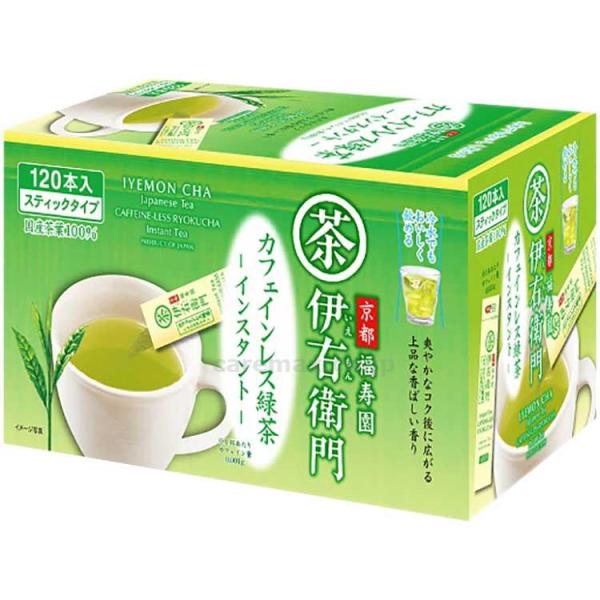 宇治の露製茶　伊右衛門　カフェインレス緑茶　インスタント　スティック / 0.8g×120本