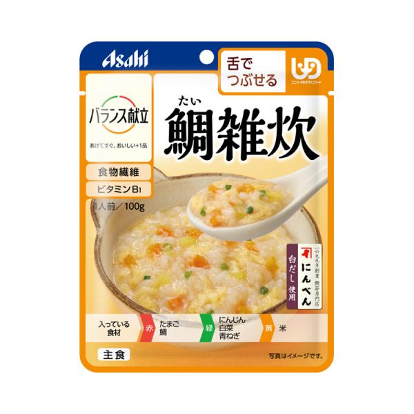 アサヒグループ食品　バランス献立　鯛雑炊 / 188434　100g×6個セット　区分3：舌でつぶせ...