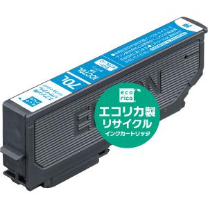 ((エコリカ)) ICC70L 互換リサイクルインクカートリッジ ECI-E70L-C (ECIE70LC)  シアン ecorica ((注文履歴の 配送状況確認システム：未対応))