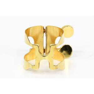 リガチャー B♭クラリネット ハリソン 金メッキ GP : トニック楽器