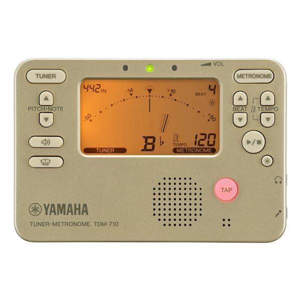 チューナー メトロノーム ヤマハ ゴールド TDM-710GL　（電池別売り）